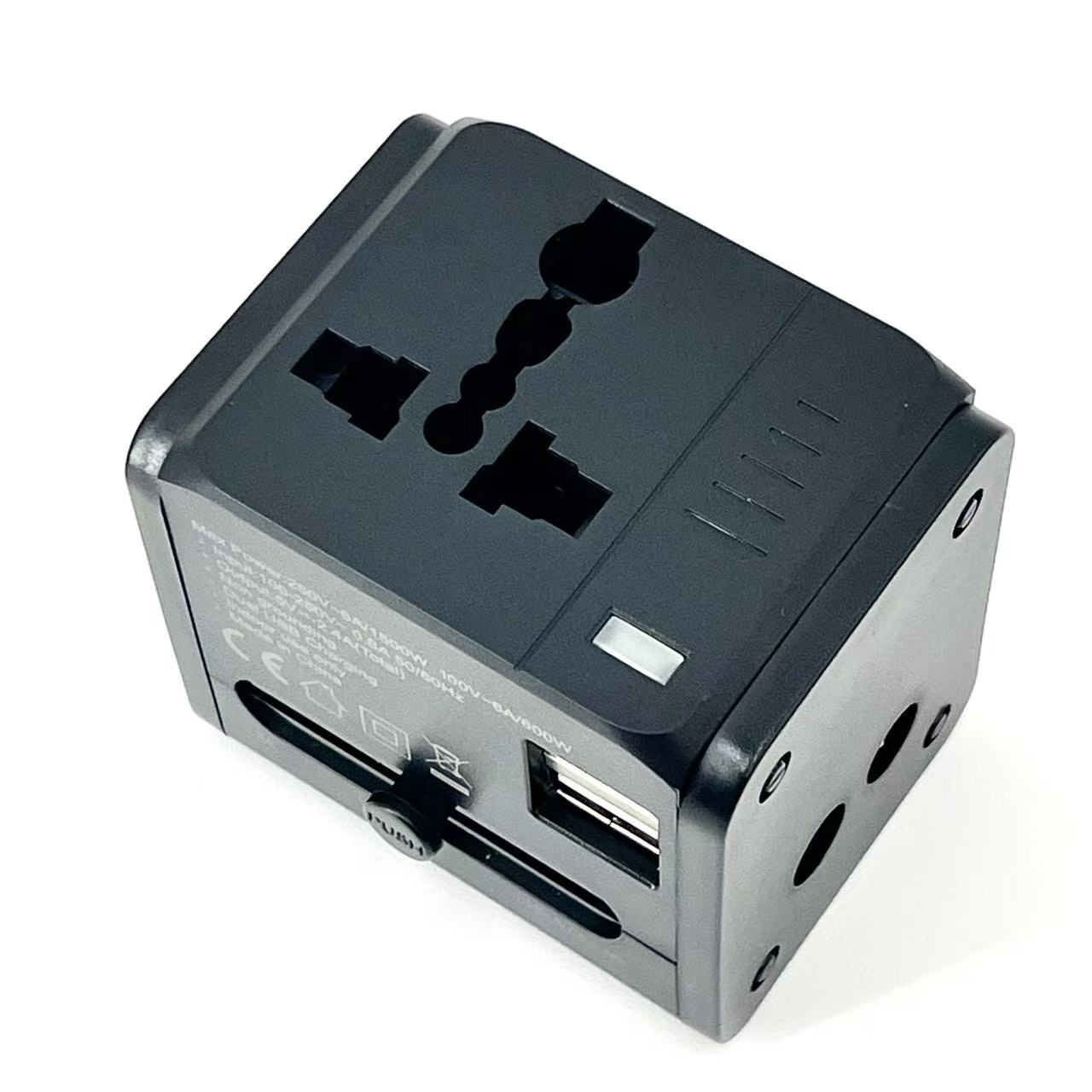 Adapter podróżny z 2x USB | Uniwersalna wtyczka 150 krajów 5V 2.4A