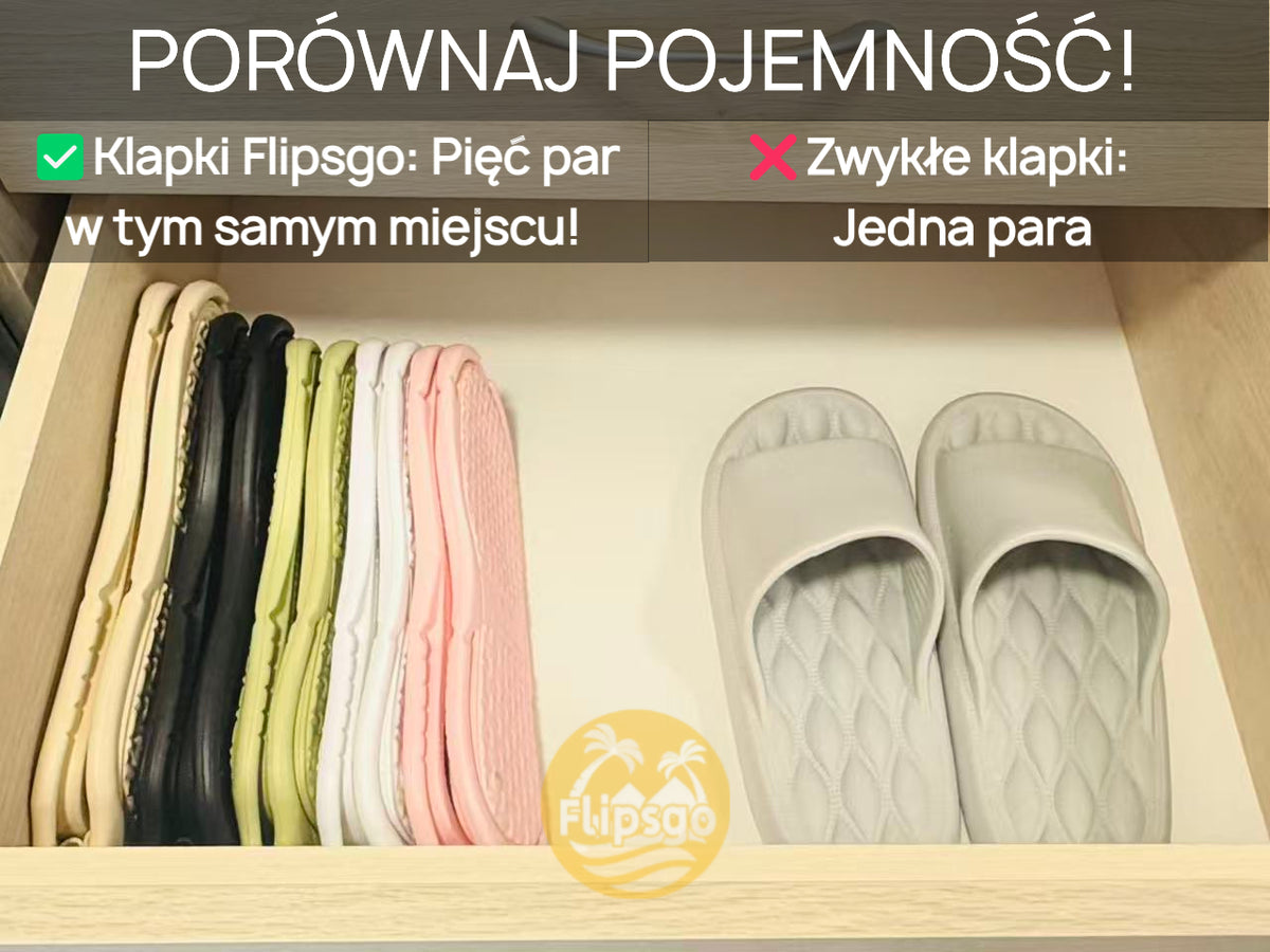 Składane klapki podróżne EVA do walizki na basen i plażę