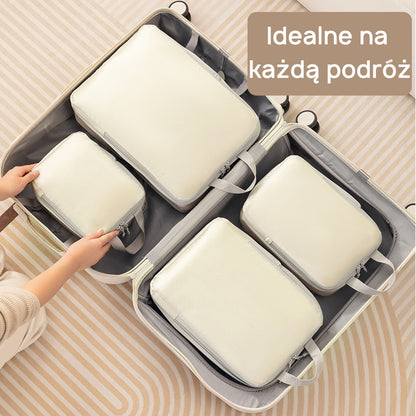 Organizery kompresyjne do walizki podróżne na ubrania 4 szt. Flipsgo